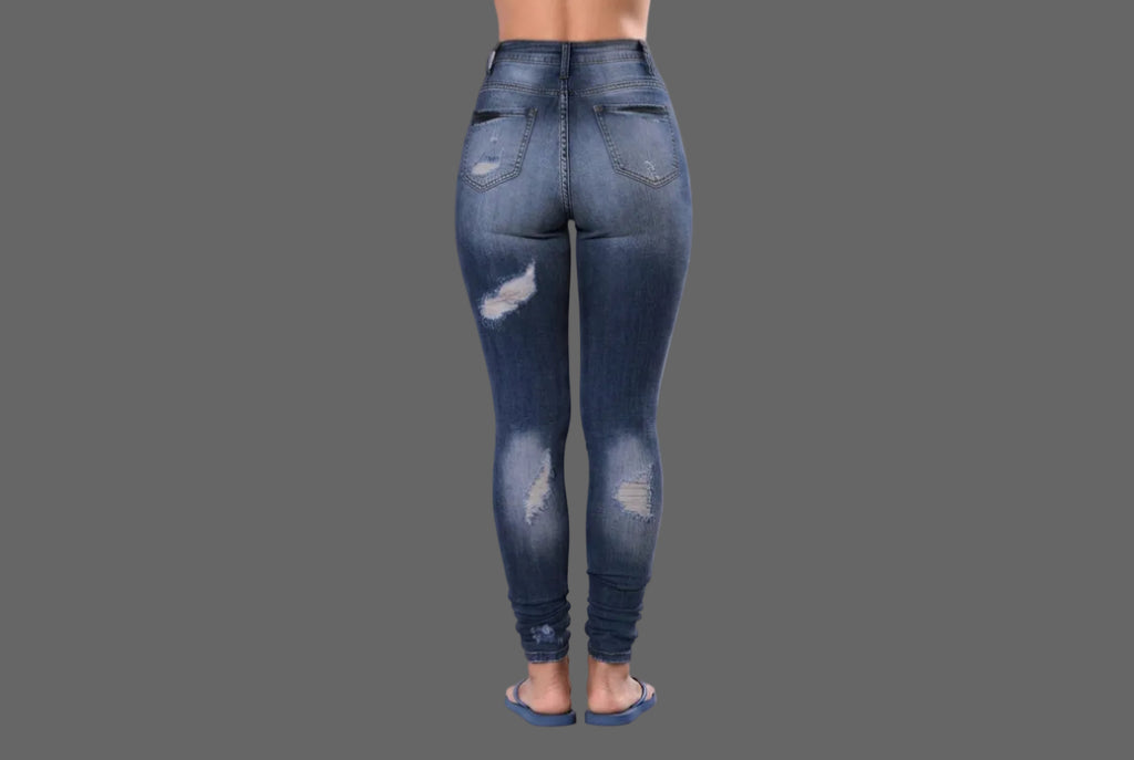 Women's High Waisted Skinny Butt Lifting Stretchy Tummy Control Jeans