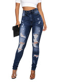 Women's High Waisted Skinny Butt Lifting Stretchy Tummy Control Jeans