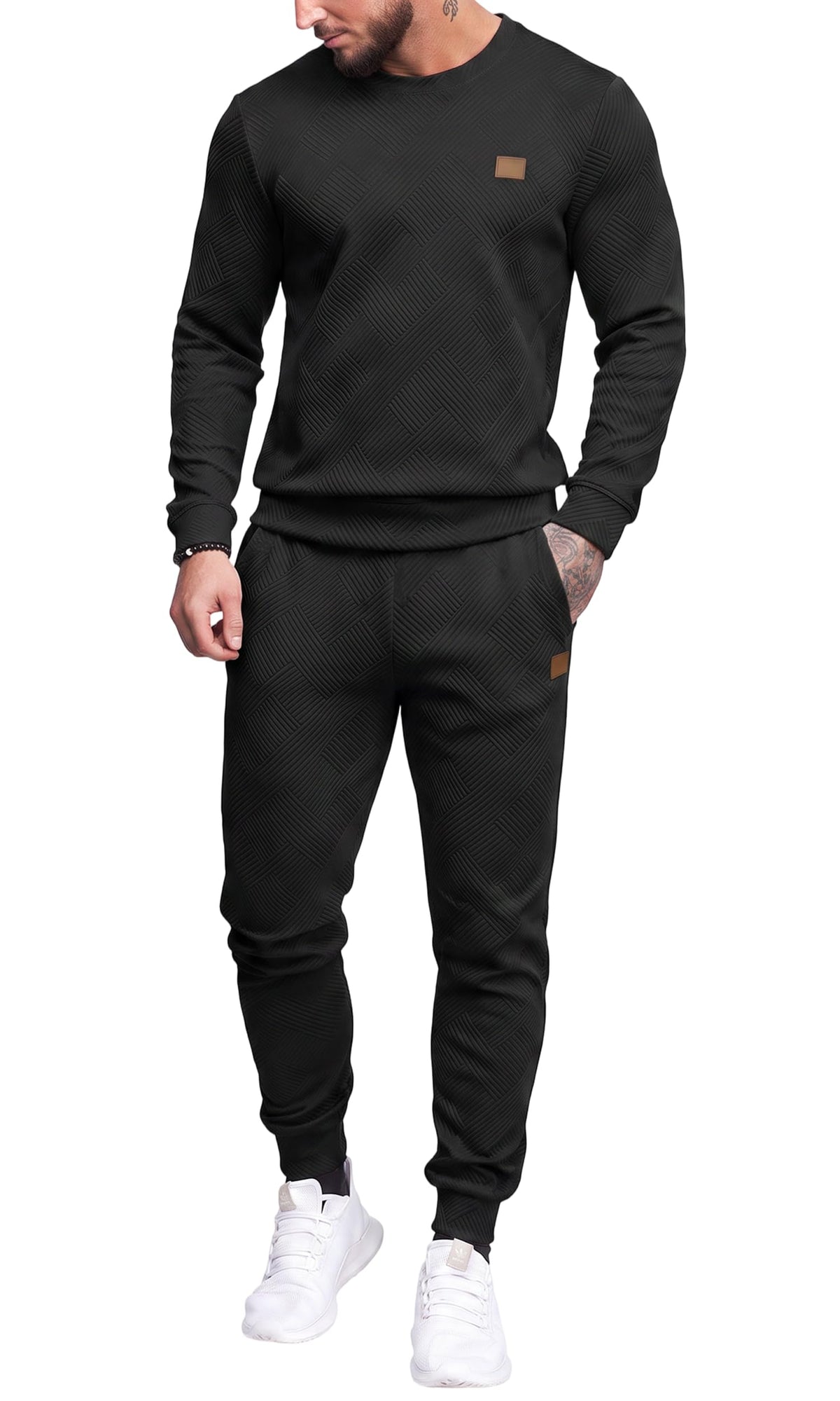 Mens Long Sleeve Sweatsuit Set