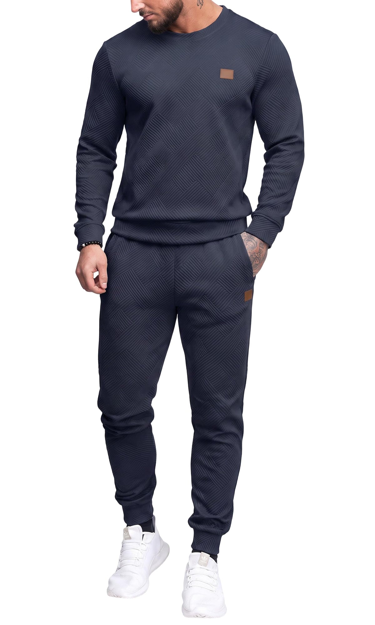 Mens Long Sleeve Sweatsuit Set