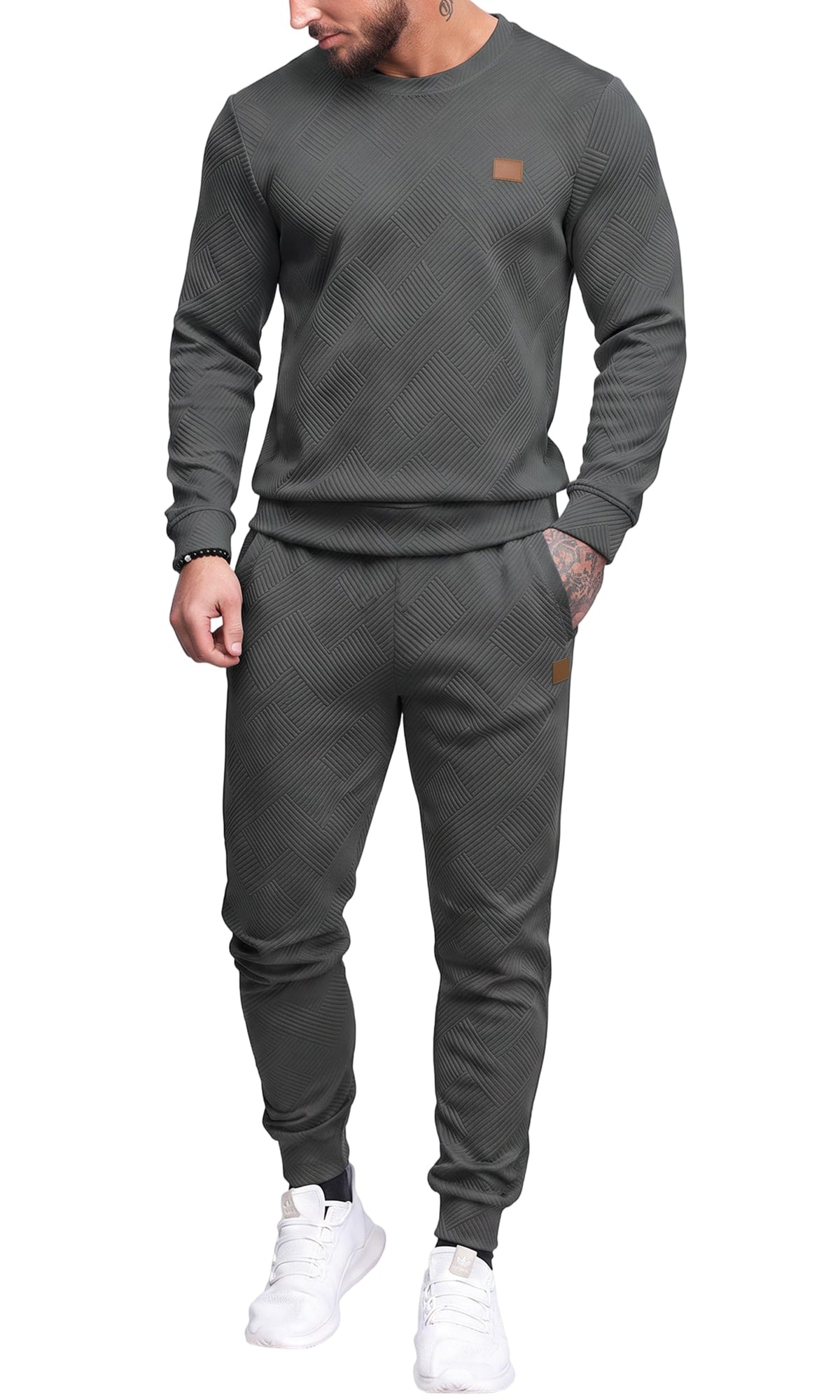 Mens Long Sleeve Sweatsuit Set