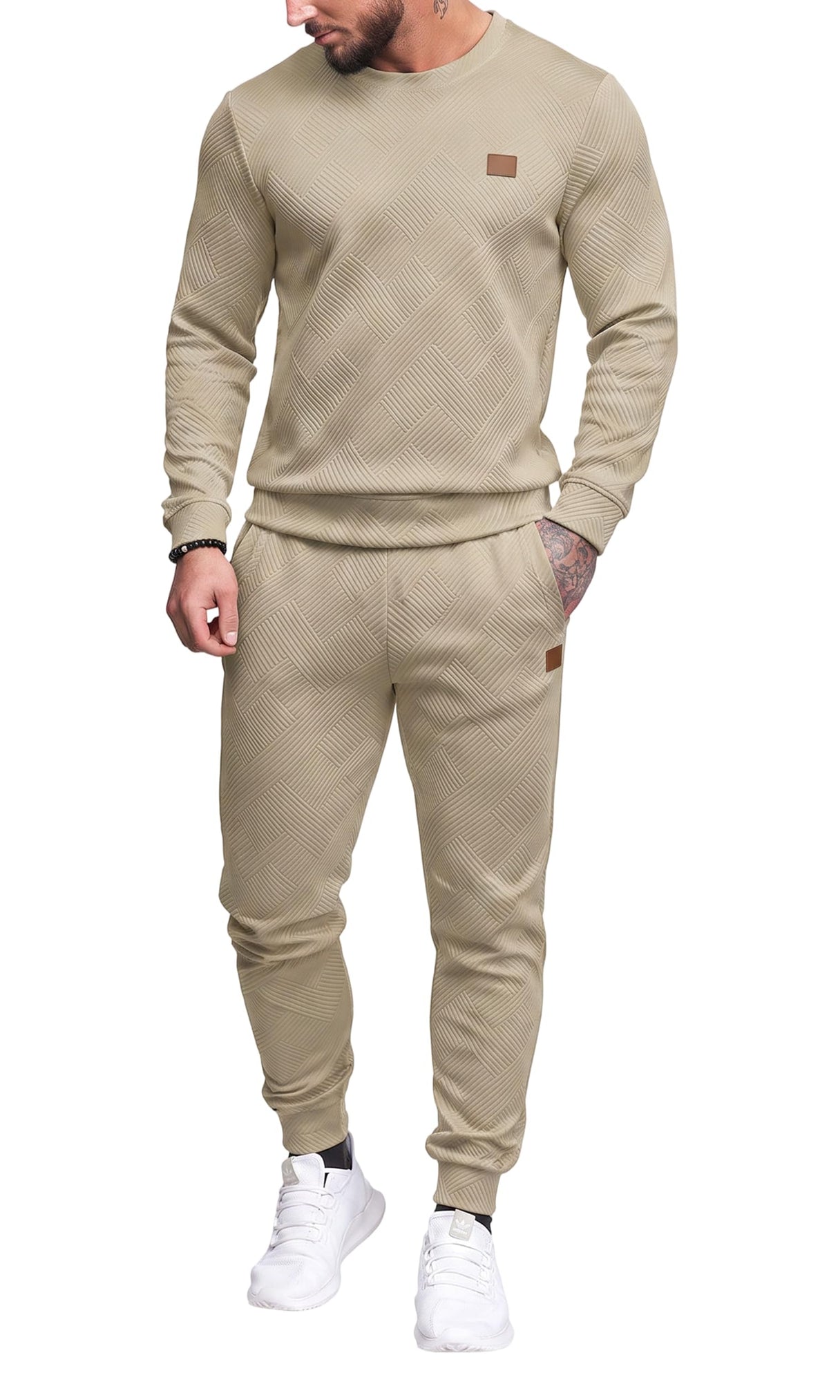 Mens Long Sleeve Sweatsuit Set