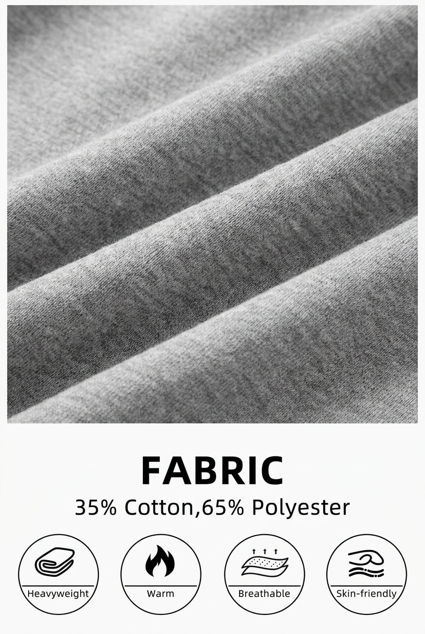 grey fabric with text indicating fabric composition and properties