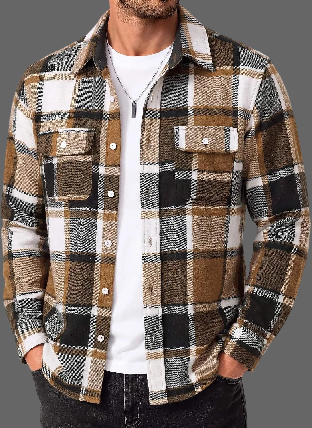 Men's Plaid Flannel Shirt