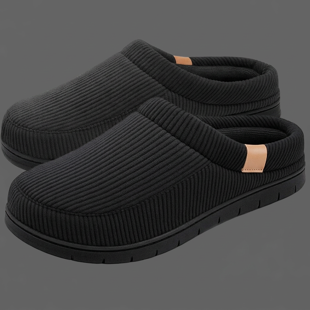 Black slippers alternate background