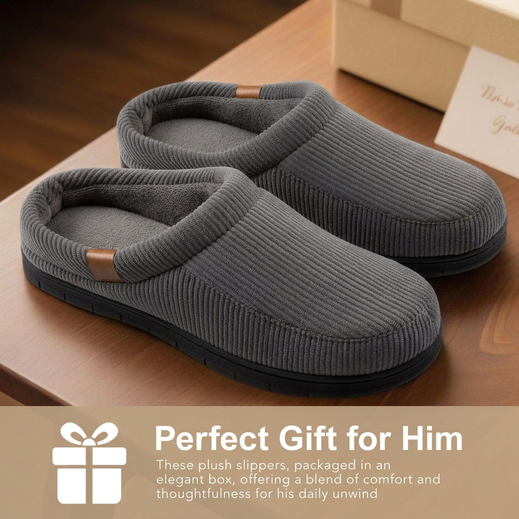 Gray slipper gift photo