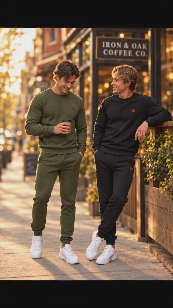 Mens Long Sleeve Sweatsuit Set